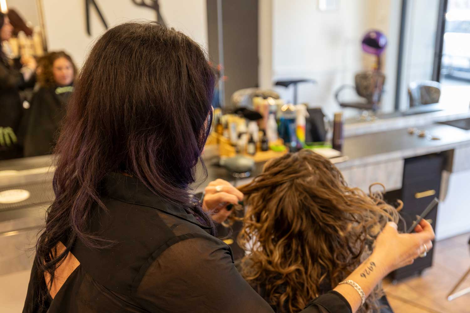 Hair smoothing treatment consultation at Salon 730